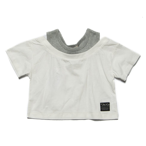 レイヤードTシャツ 女の子 可愛いTシャツ  3524507j